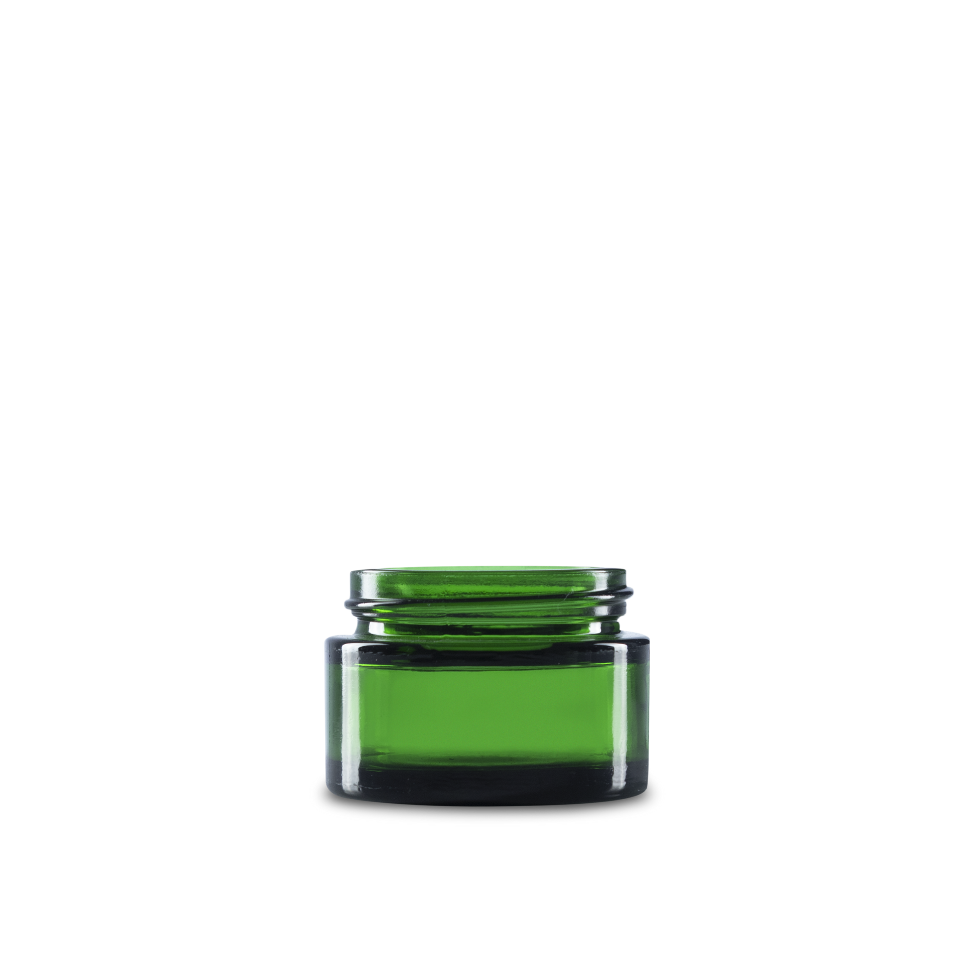 1 oz green glass round jars are a great size for any home, kitchen, or workshop. the glass is durable and thick, so it won't break easily.
