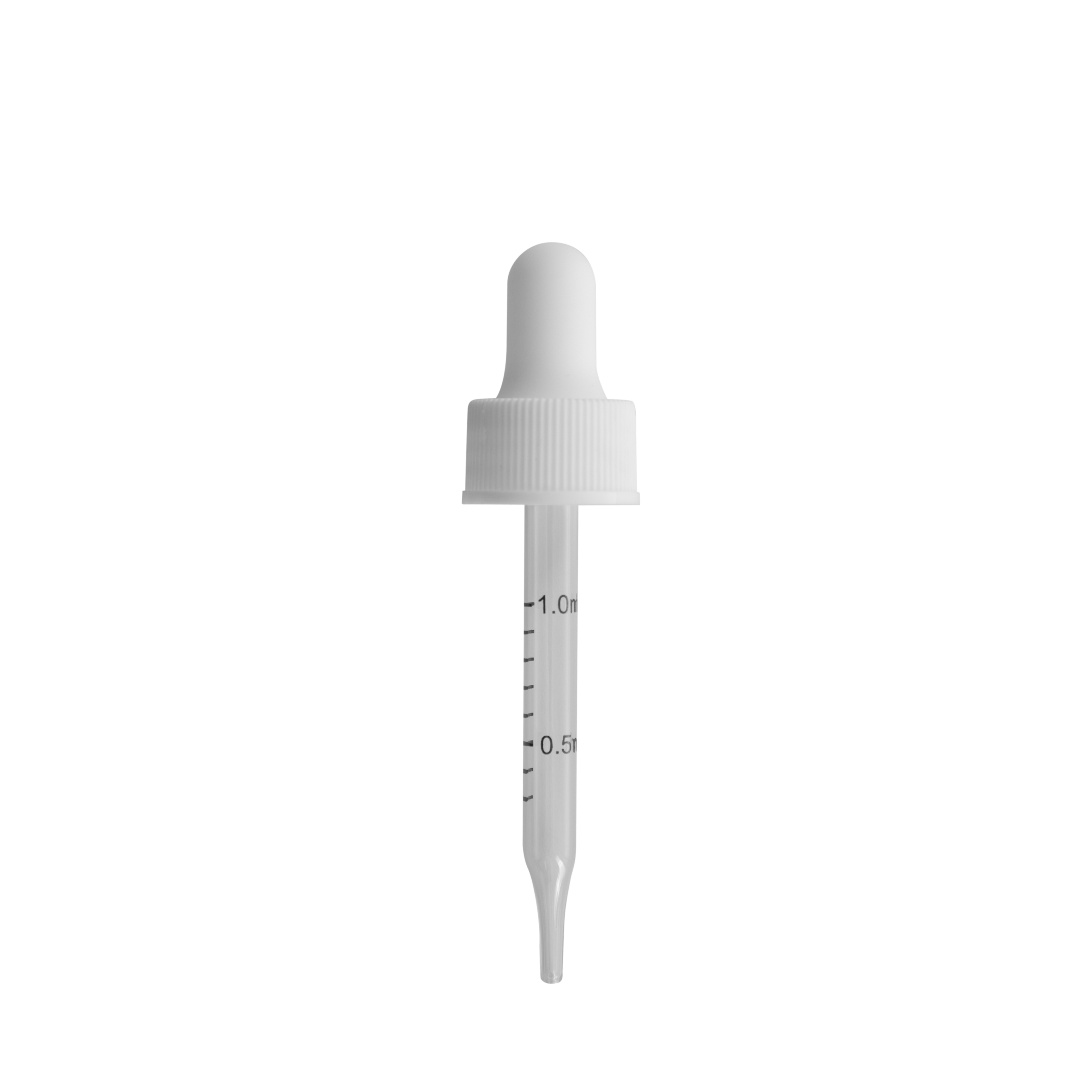 20-400 White Dropper With Rubber Bulb And Glass Pipette