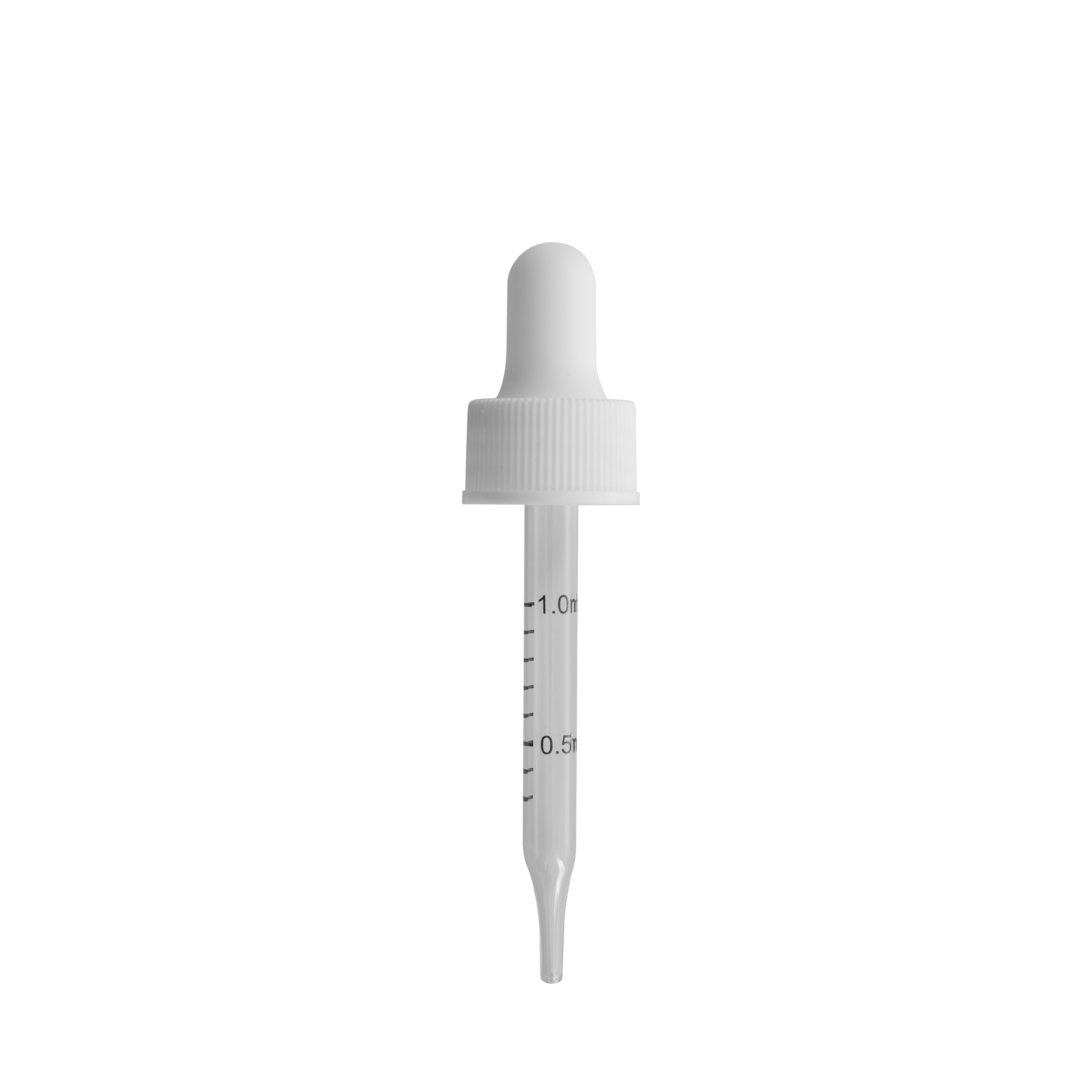 20-400 White Dropper With Rubber Bulb And Glass Pipette
