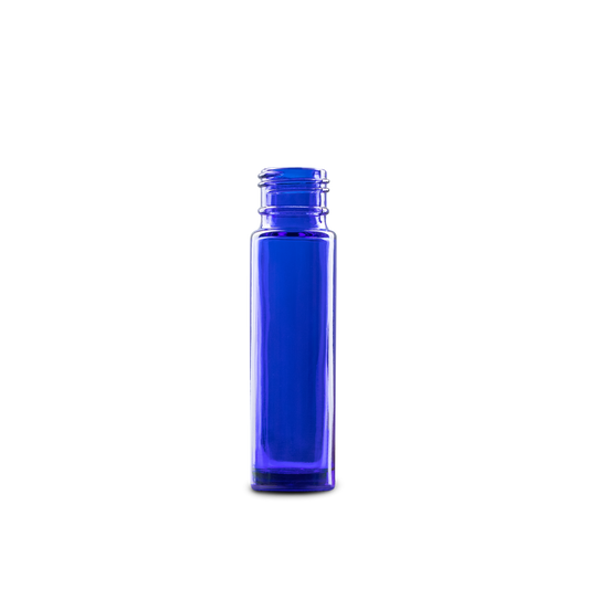 10 ml Blue Glass Roll On Bottle
