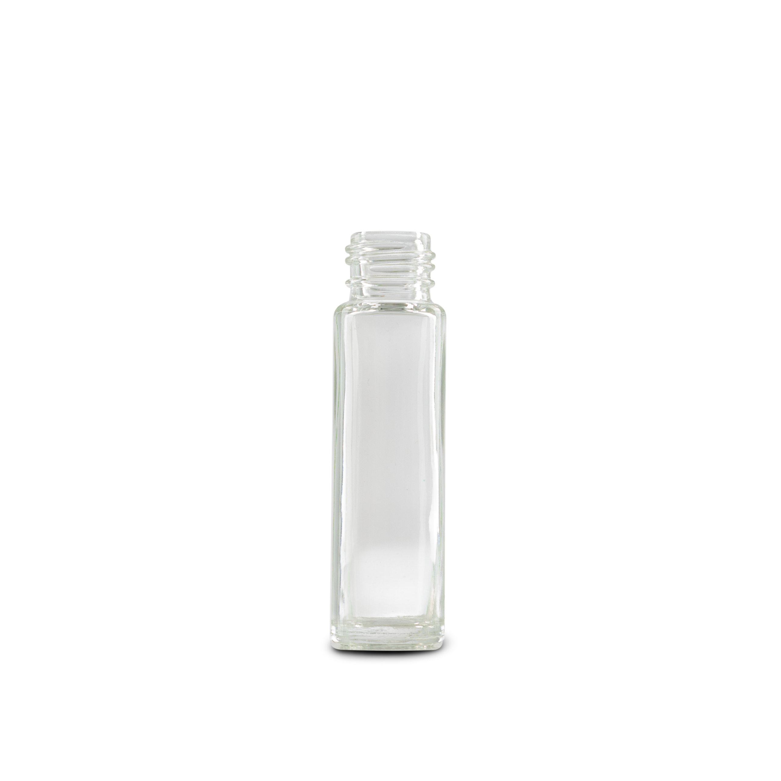 Botella enrollable de vidrio transparente de 10 ml 