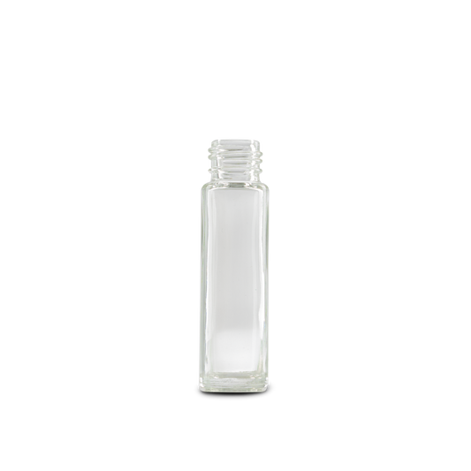 Botella enrollable de vidrio transparente de 10 ml 