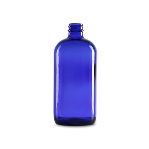 16 oz blue boston round glass bottle is an excellent container for a variety of products such as air fresheners, dishwasher detergent, etc